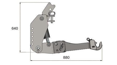 UNIVERSAL FRONTLIFT FOR TRAKTOREN FLEX KAT. 2 1500KG