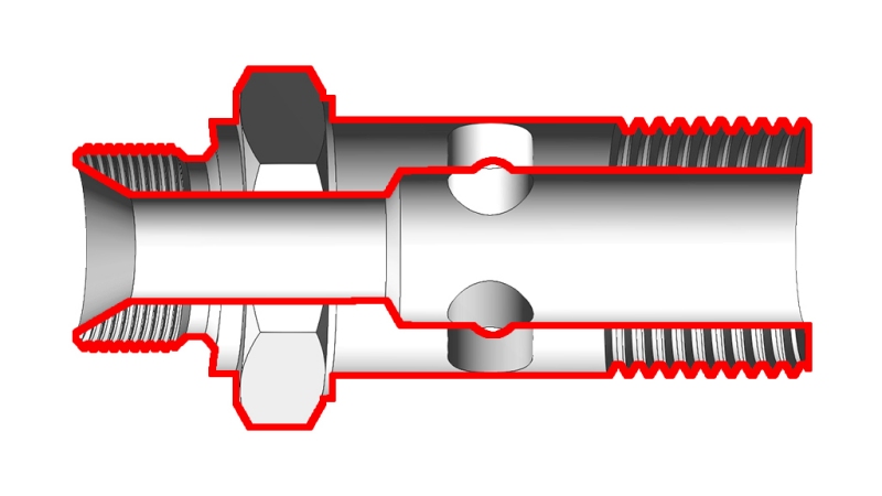 HIDRAVLIČNI VOTLI VIJAK BANJO BSP1 S PODALJŠANIM NAVOJEM BSP3/4