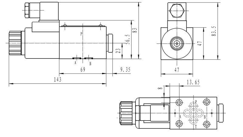 CETOP 3_1 TULJAVA DIMENZIJE 41A