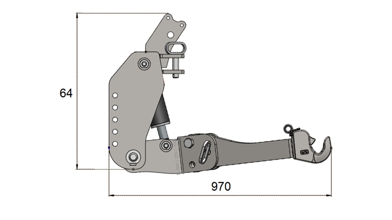 UNIVERSAL FRONTLIFT CAT. 3 FOR TRAKTOREN 2500 KG