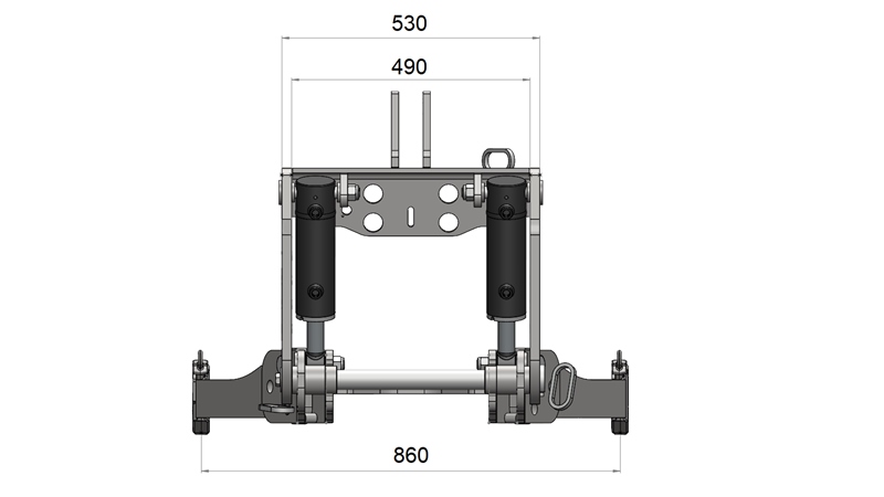 UNIVERSAL FRONTLIFT CAT. 3 FOR TRAKTOREN 2500 KG