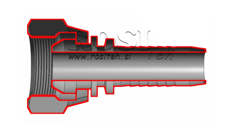 HYDRAULISK FORBINDELSE BSP HUN DN38-1 1/2