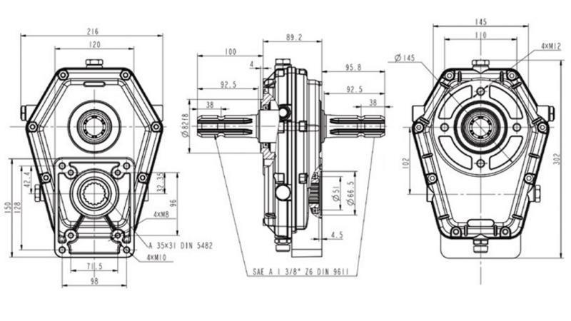 MULTIPLIKATOR GR.3 -1:3 HANN INLET - HANN OUTLET