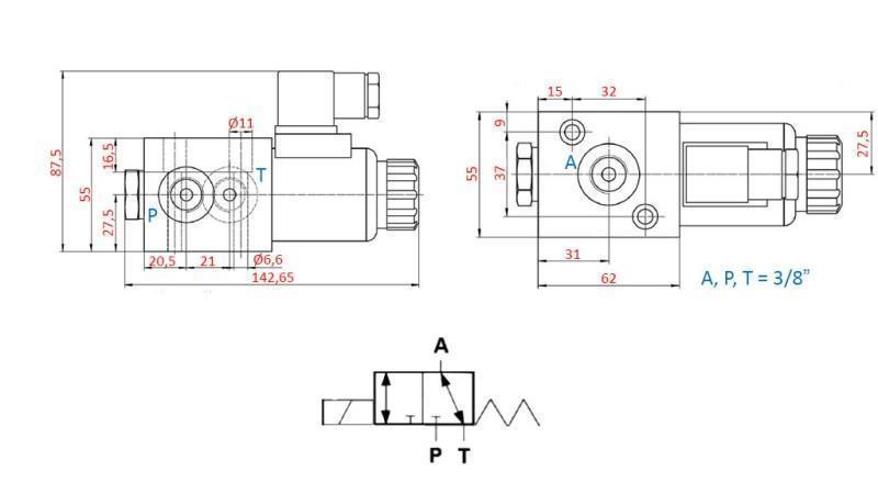 3 VEJ VALVE 3/8 220V - 50lit