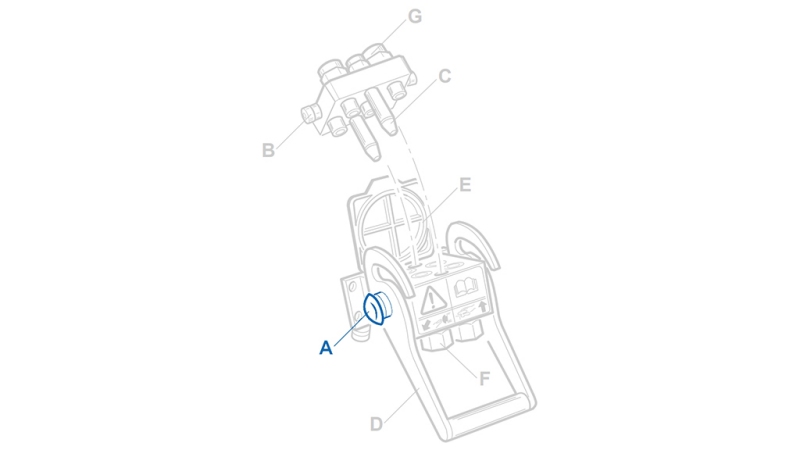 SIKKERHEDSKNAP TIL MULTI-FASTER 3/8 2VEJS FAST DEL