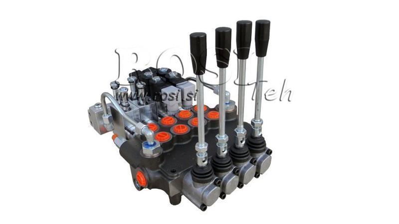 HYDRAULISK VENTIL 4xP80 - EO 12V