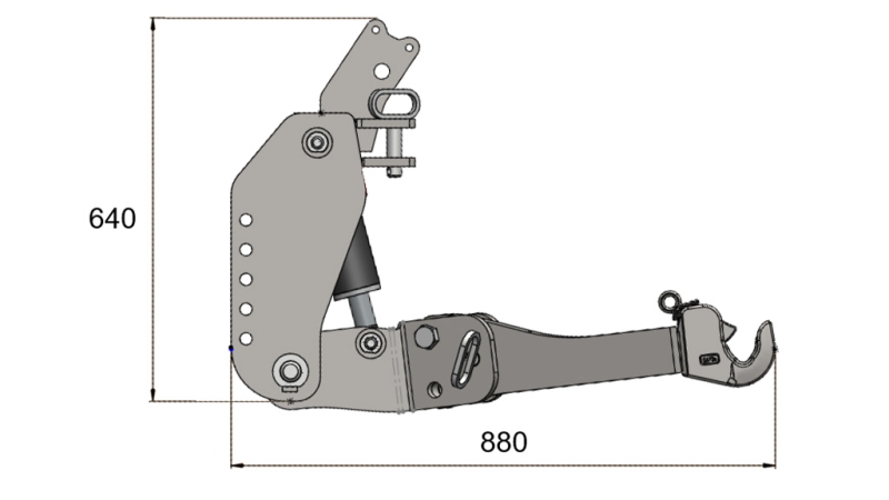 UNIVERSAL FRONTLIFT FOR TRAKTOREN FLEX KAT. 2 1500KG