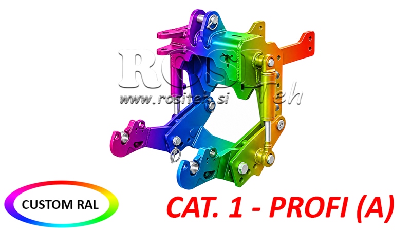 UNIVERSAL FRONTLIFT CAT. 1 - PROFI AUTOMATIC FOR TRAKTOREN 800 KG (RAL EFTER EGET VALG)