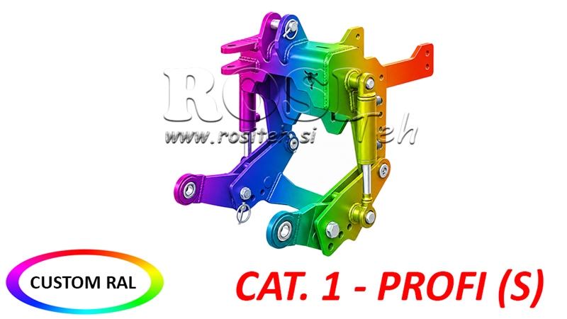 UNIVERSAL FRONTLIFT CAT. 1 - PROFI STANDARD FOR TRAKTOREN 800 KG (RAL EFTER EGET VALG)