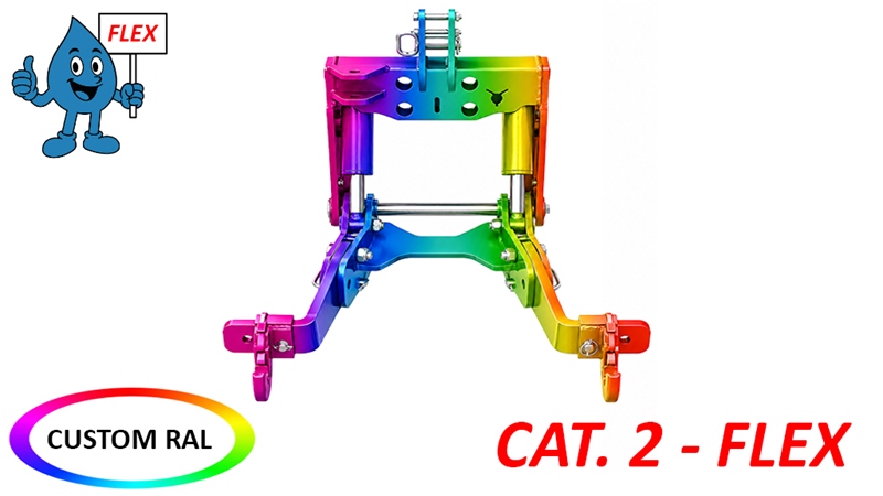 UNIVERSAL FRONTLIFT CAT. 2 - FLEX FOR TRAKTOREN 1500 KG (RAL EFTER EGET VALG)