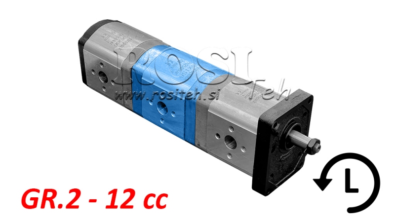HYDRAULISK PUMPE 20A12X156 MIDTERSTYKKE GR.2 12 CC VENSTRE