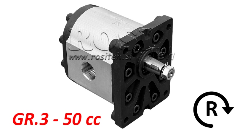 HYDRAULIKPUMPE GR.3 50 CC HØJRE - GEWINDE