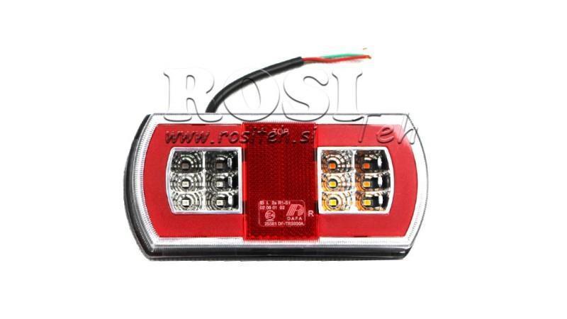 LED BAGLYGTE KOMBINERET 12/24V HØJRE