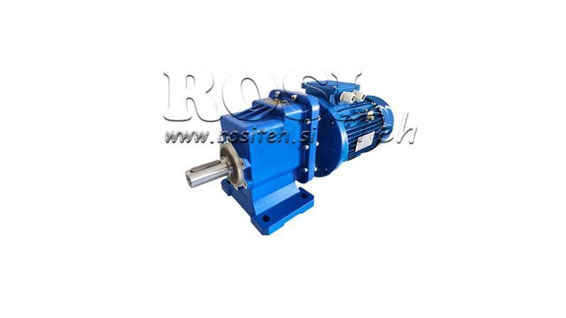 3Fase 0.75kW-ELEKTRISK MOTOR MED ERC02 REDUCER MS80 58rpm