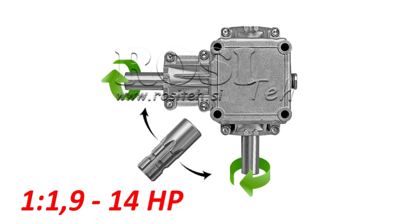 VINKELGEARKASSE P.T.O 1:1.9 (14HK-10KW)