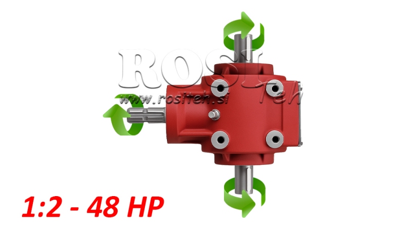 VINKLET GEARKASSE PTO-R11S 1:2 (48HP-35KW)