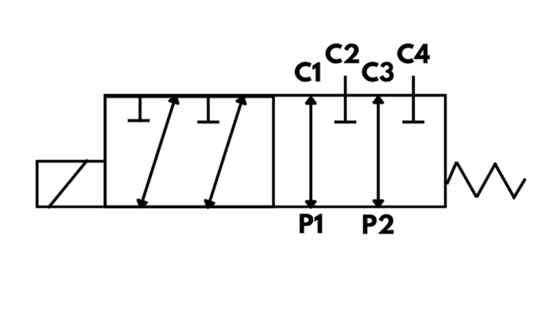 6-VEJS VENTIL 3/4 (6/2) 12V - 140LIT