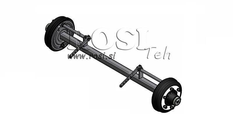 AKSEL TIL TRAILER 5400 kg MED BREMSER (1500 mm)