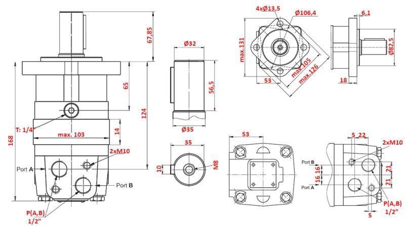 HYDRAULISK MOTOR MS 80
