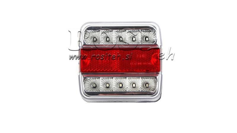 LED BAGLYS TIL TRAILER KOMBINATION 4 FUNKTIONER 12V HVID