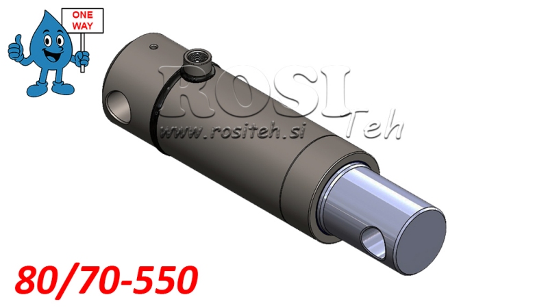 HYDRAULISK CYLINDER MONO 80/70-550