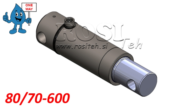 HYDRAULISK CYLINDER MONO 80/70-600