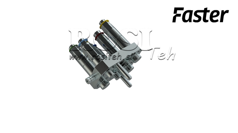 MULTI-FASTER KOBLING 3PLK 5VEJS BSP 3×3/8 2×9/16 MOBIL DEL