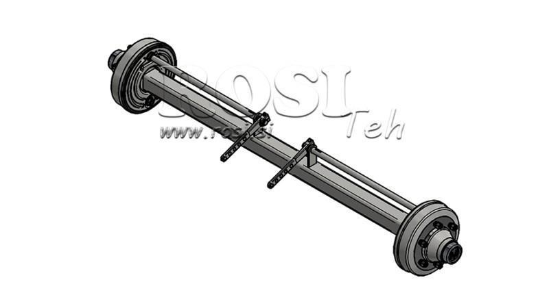 AKSEL TIL TRAILER 7200 kg MED BREMSER (1800 mm)