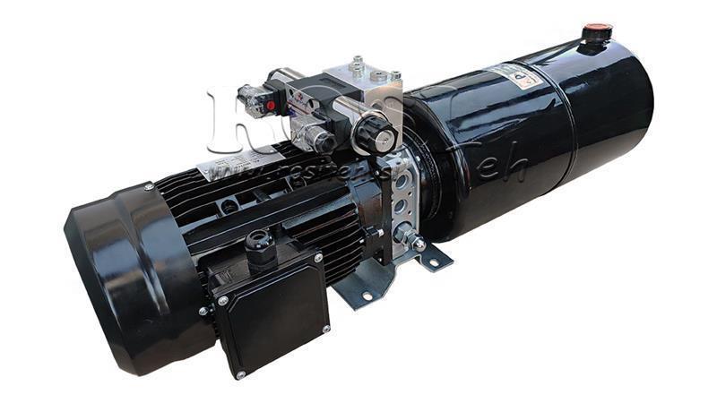 MINI HYDRAULISK AGGREGAT 230V AC (2.2 kW) 120 bar - 8.0 cc - 11.2 lit/min - tank 12 lit