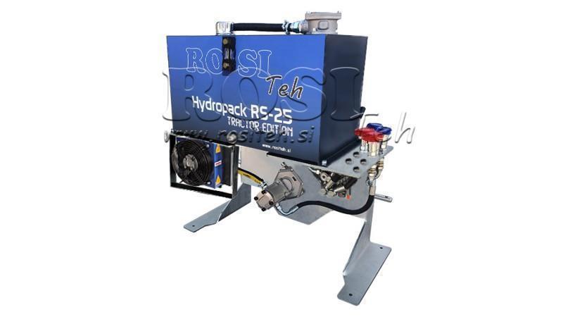 TRAKTOR HYDRAULISK AGGREGAT KAPACITET 100lit FLOW 53lit/min 2XP80 - MED OLIEKØLER