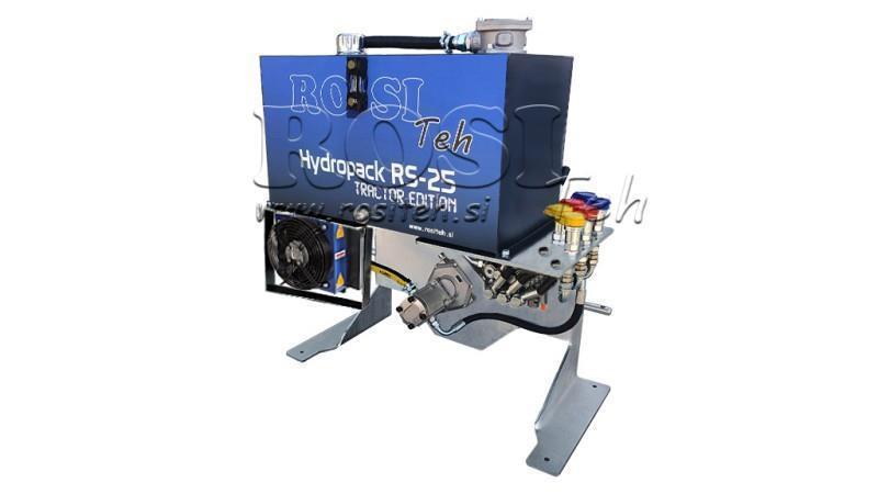 TRAKTOR HYDRAULISK AGGREGAT KAPACITET 100lit FLOW 53lit/min 3XP80 - MED OLIEKØLER