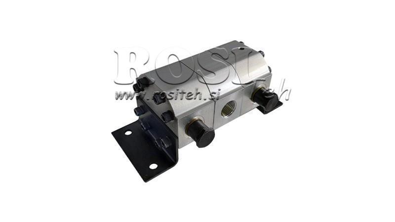 HYDRAULISK GEARS PUMPE FLOW 2/1 (15-1- 30.3lit - max.240bar) 7.4cc/SEG