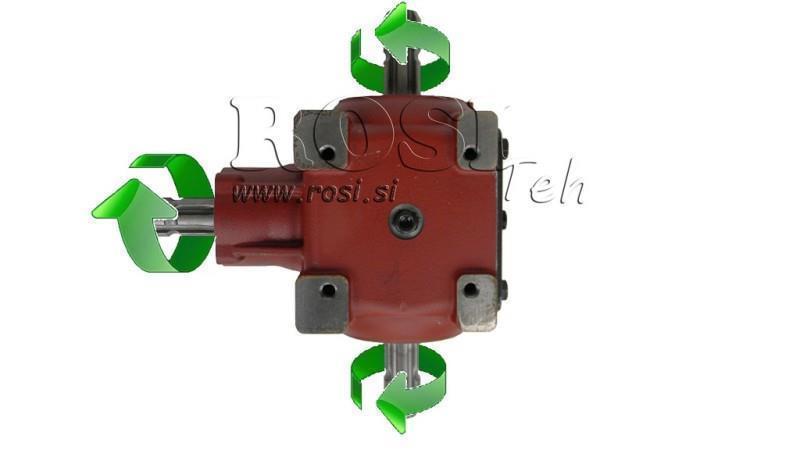 VINKELREDUCER T-27J 1:1 (55HK-40.4kW)