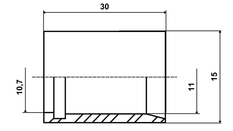 OBJEMKA ZA CEV PTFE SAE100 DN6 (1/4)