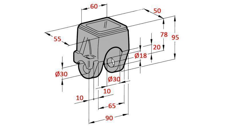 DUMP TRUCK HOLDER FI18-22 ØVERSTE