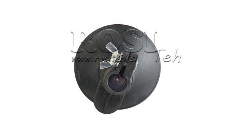 ROTERENDE LYS 12 V FLEKSIBEL MED POLYCARBONAT KUPPEL