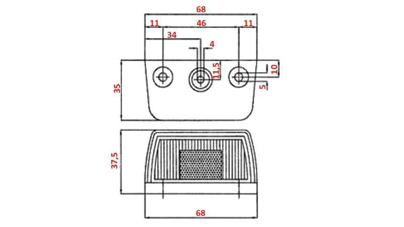 NUMMERPLADE LYS 12/24V - LED