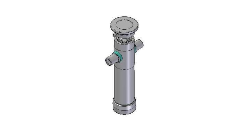 2021S -TELESCOPISK CYLINDER STANDARD/KUGLE 2 TRIN SLAG 525 DIAMETER 80