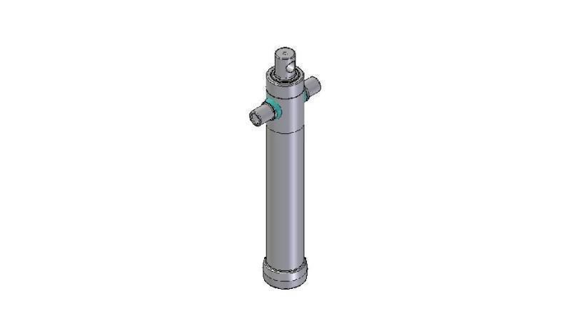 2025F -TELESCOPISK CYLINDER STANDARD/HUL 2 TRIN SLAG 895 DIAMETER 80