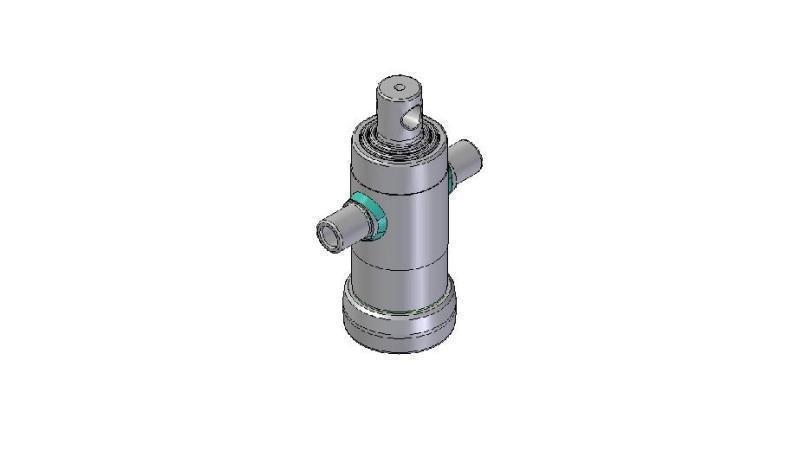 2031F -TELESCOPISK CYLINDER STANDARD/HUL 3 TRIN SLAG 500 DIAMETER 95