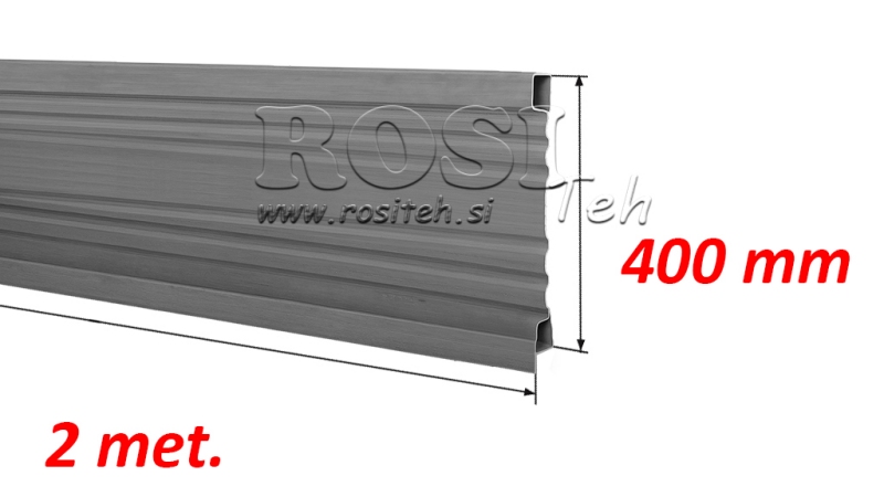 SIDE PANEL TIL TIPPER TRAILER 2 MET. - HØJDE 400 MM