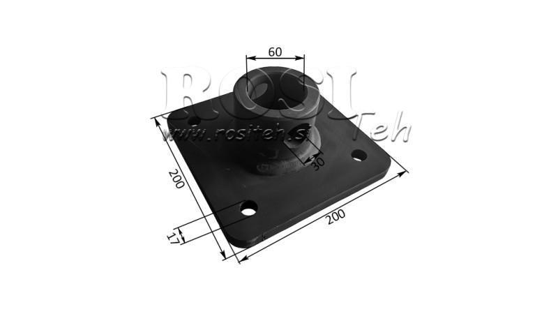 FLANGE TIL HYDRAULISK ROTATOR SKOVBRUGS GREB
