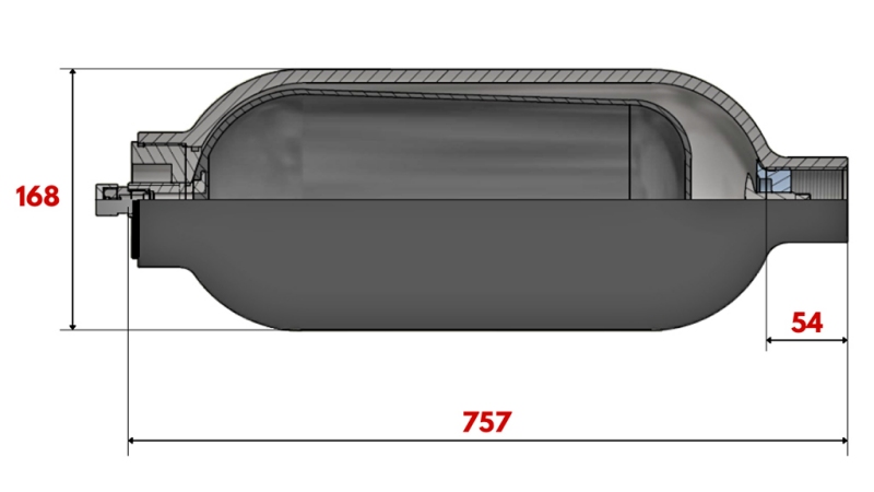 HYDRAULISK AKKUMULATOR 10 LIT