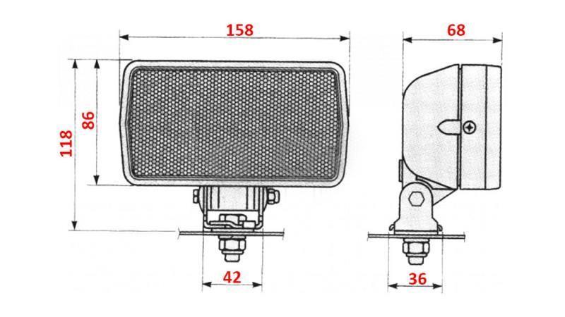 TRAKTOR ARBEJDSLYS COBO HALOGEN