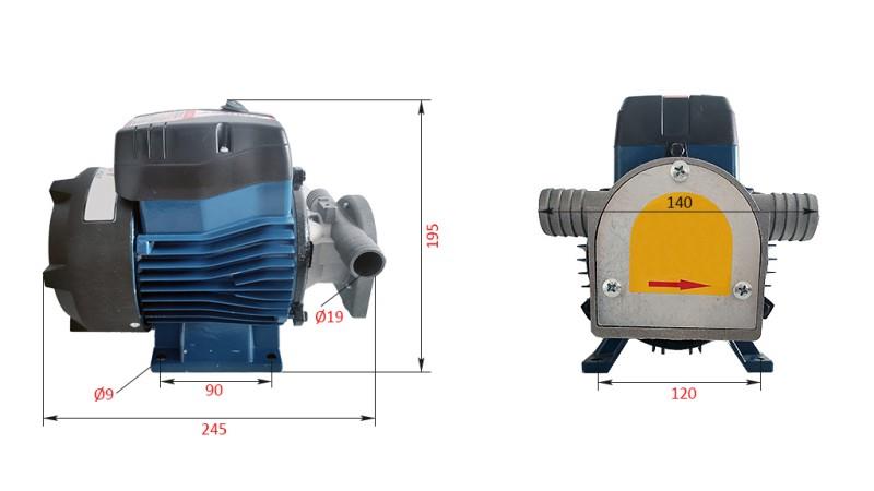 ELEKTRISK PUMPE 230V AC -1- 50 lit/min (3000 l/h)