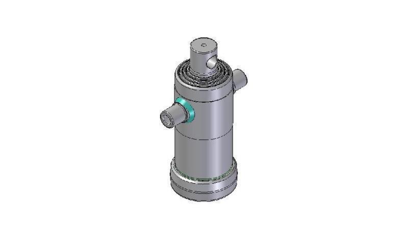 3042F -TELESCOPISK CYLINDER STANDARD/HUL 4 TRIN SLAG 830 FI 124