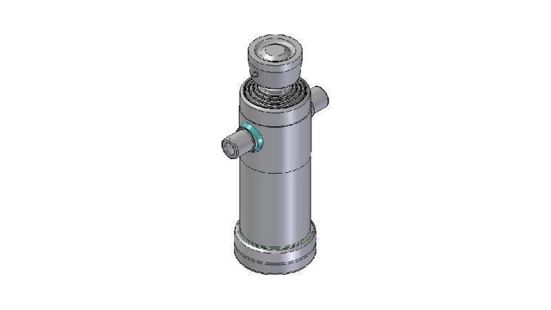 3044S -TELESCOPISK CYLINDER STANDARD/BOLD 4 TRIN SLAG 1050 DIAMETER 124