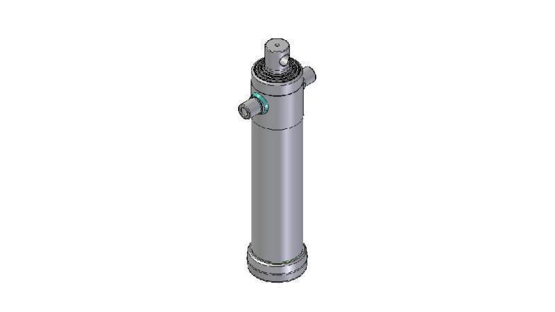 3049F -TELESCOPISK CYLINDER STANDARD/HUL 4 TRIN REJSE 1990 DIAMETER 124