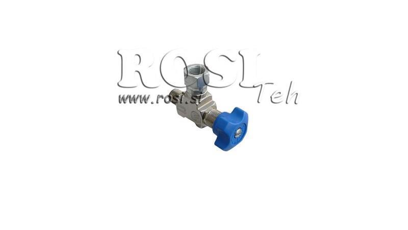 HYDRAULISK VENTIL TIL MANOMETER 90°