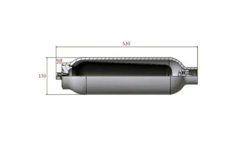 HYDRAULISK AKKUMULATOR 6.5 LIT